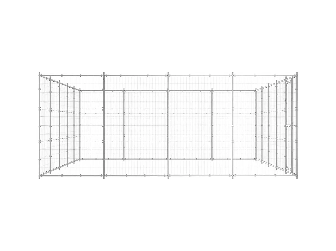 Chenil extérieur cage enclos 550 x 440 x 180 cm 02_0000416