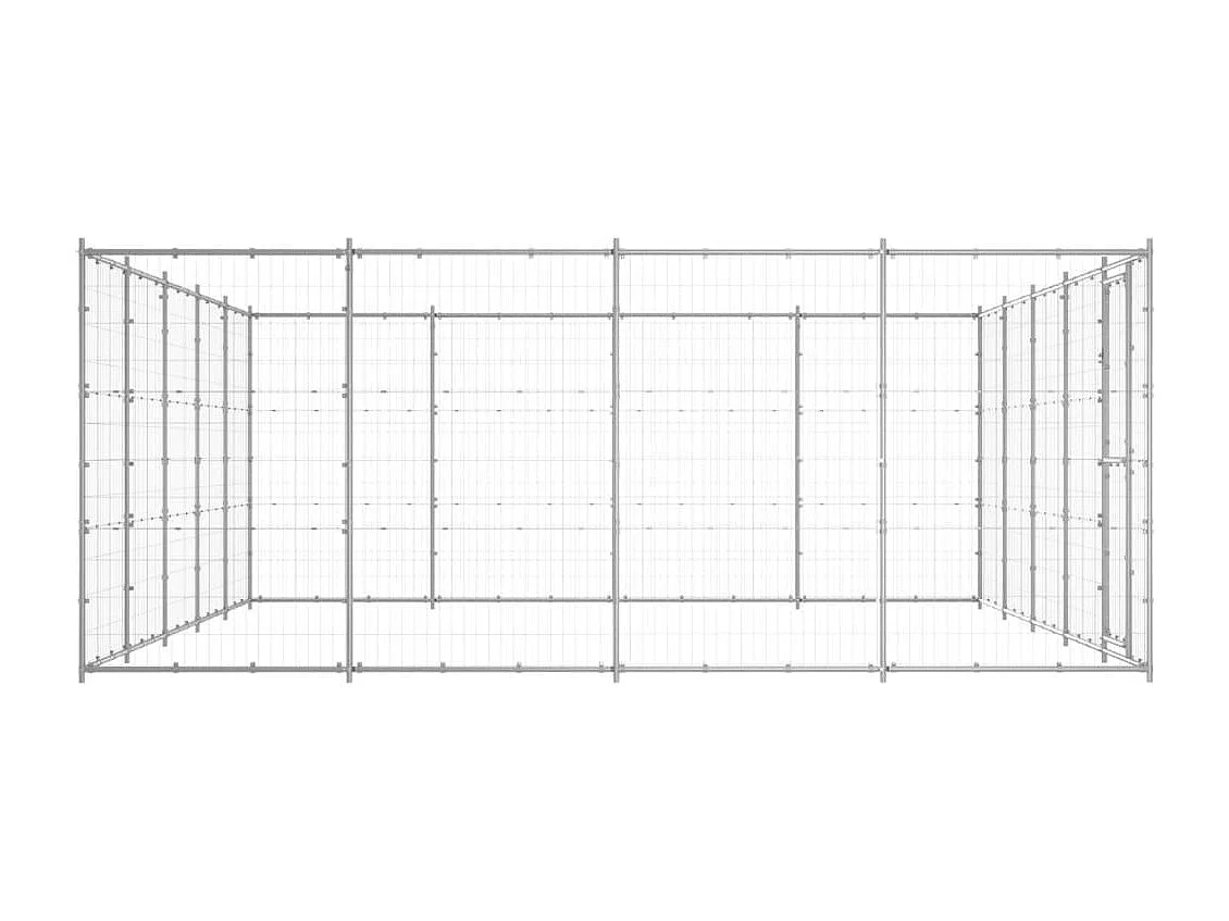 Chenil extérieur cage enclos 550 x 440 x 180 cm 02_0000416