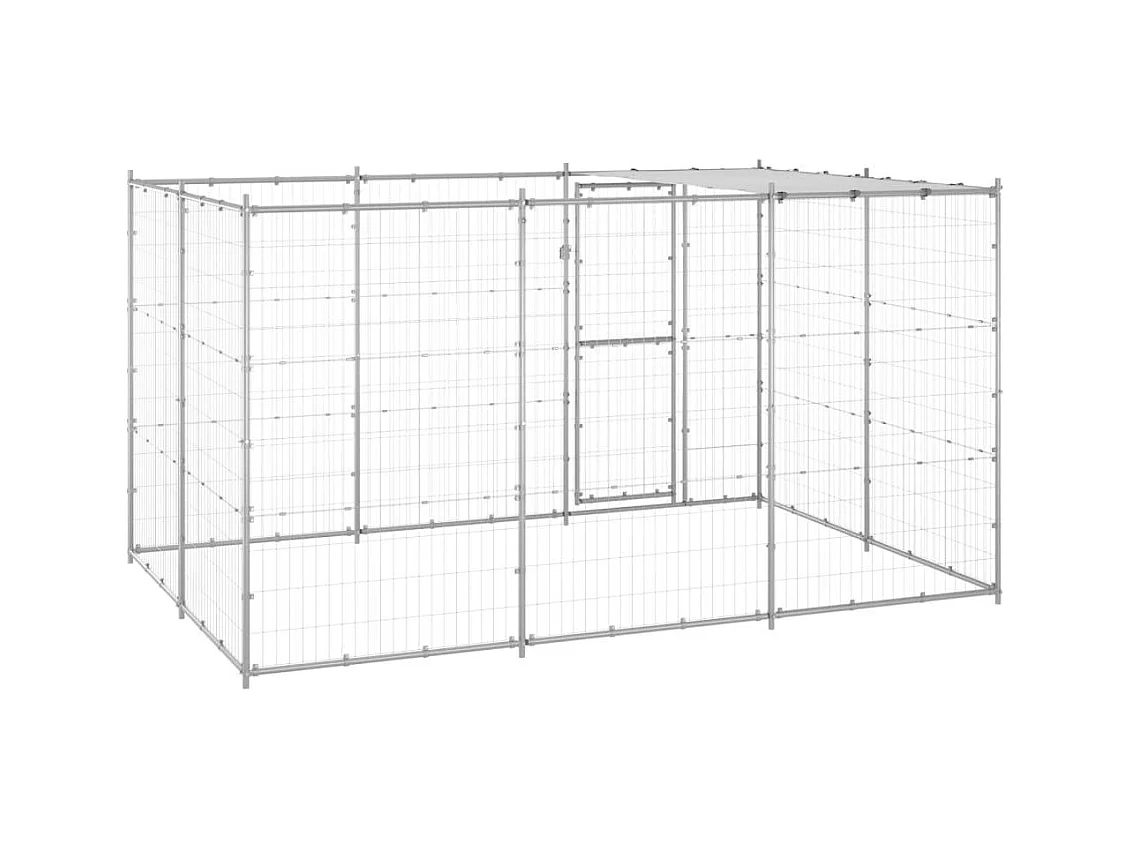 Chenil extérieur cage enclos 330 x 220 x 180 cm 02_0000446