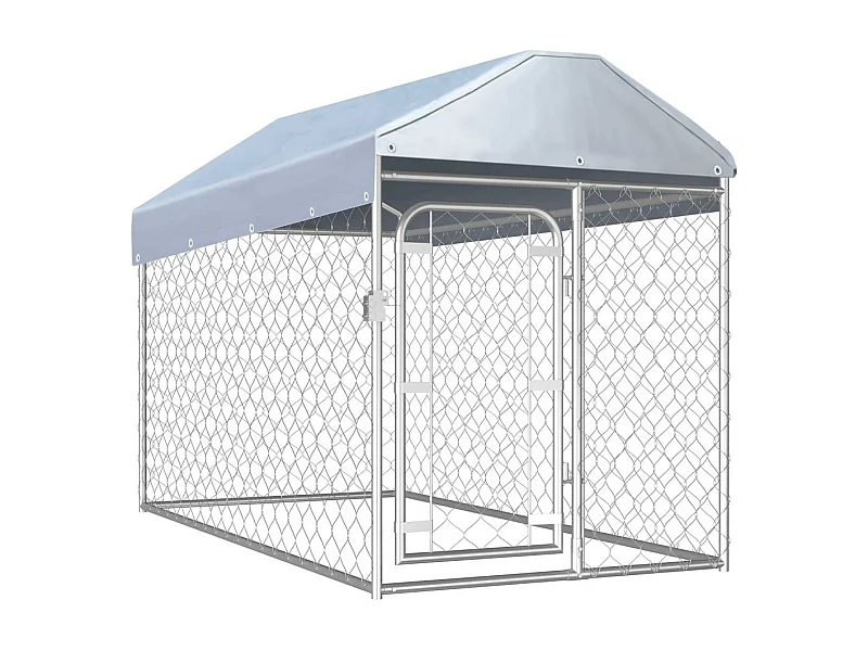 Canil ao ar livre cercadinho de animais para cães ao ar livre com teto para cães 125 cm 02_0000325