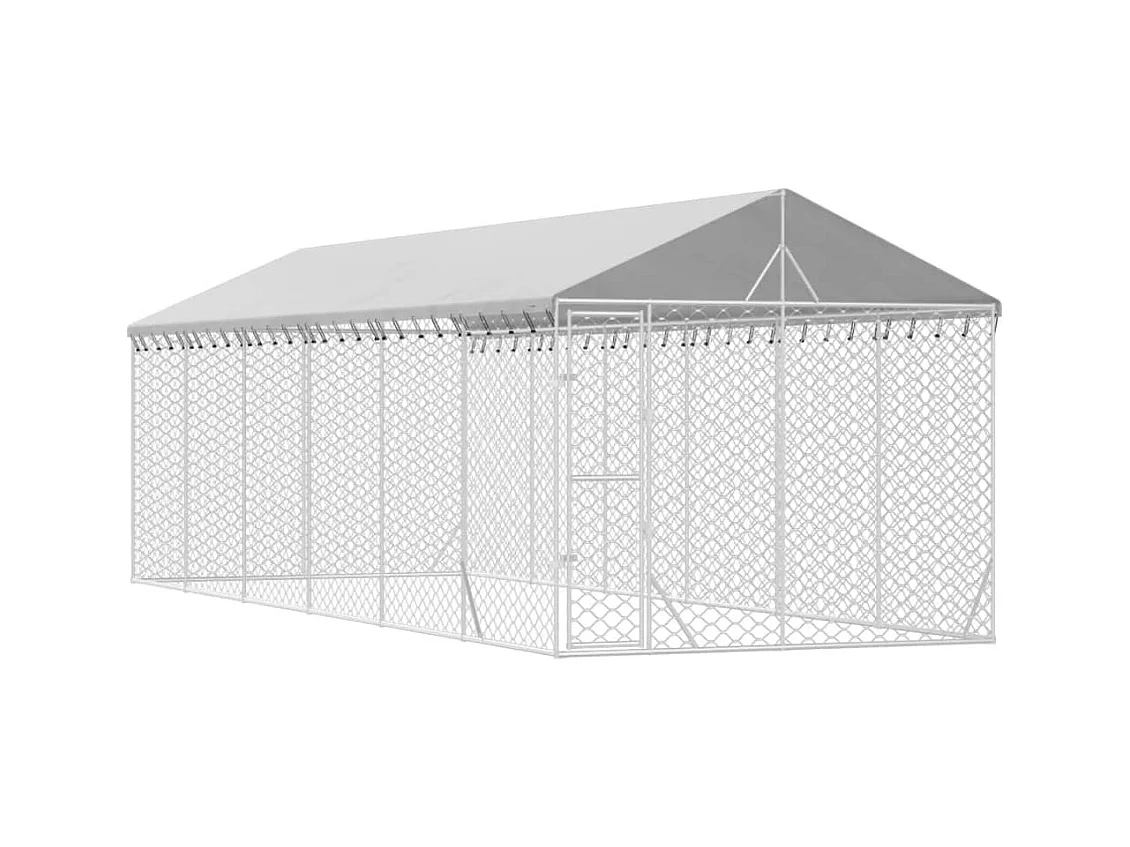 Chenil cage enclos pac argenté 3 x 9 x 45414 cm 02_0041903