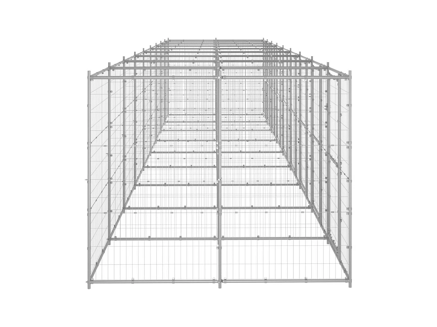 Chenil extérieur cage enclos 990 x 220 x 180 cm 02_0000412