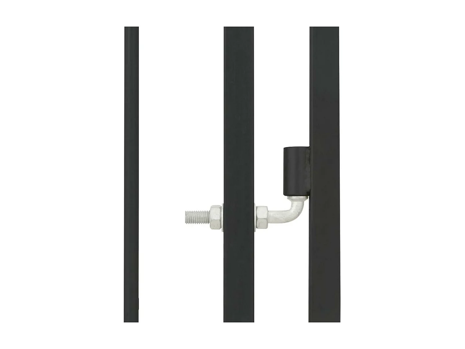 Jaula para caseta de exterior, parque para animales, parque para perros de exterior con techo para perros 150 x 150 x 210 cm 02_0000323