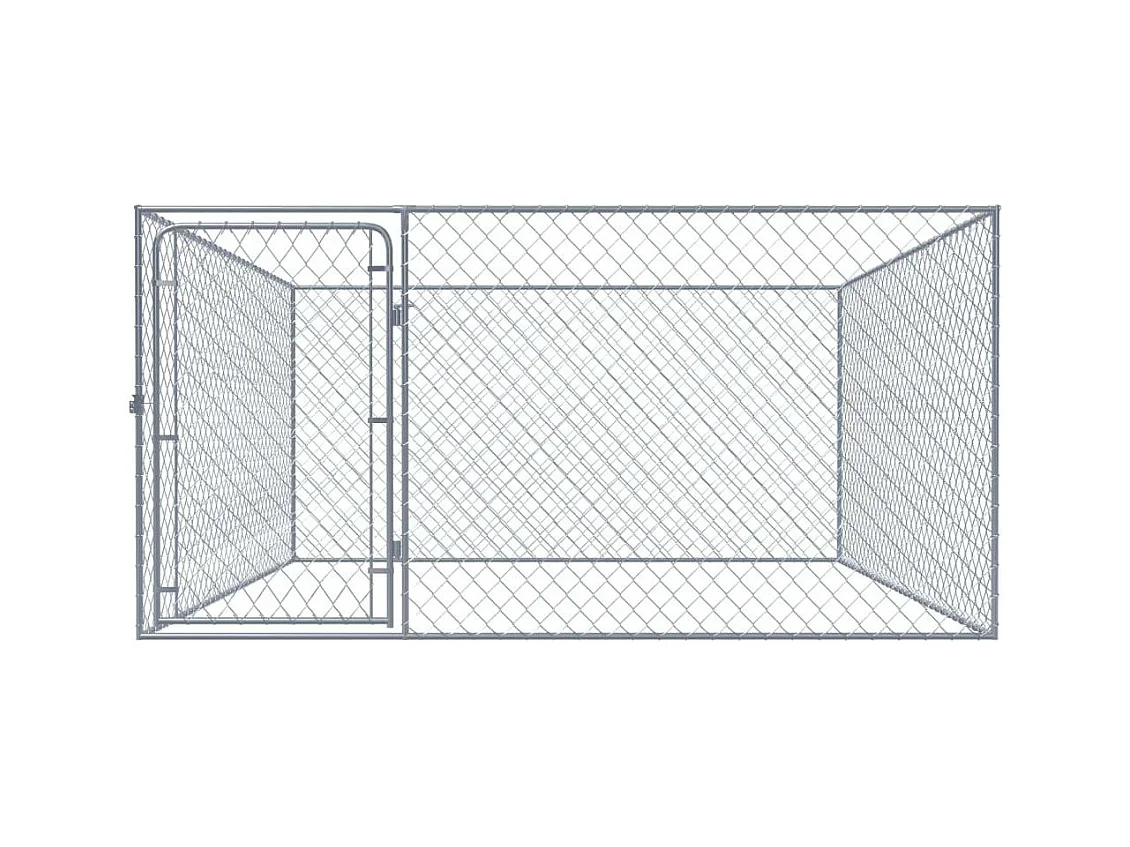 Chenil extérieur cage enclos 200 x 200 x 100 cm 02_0000471