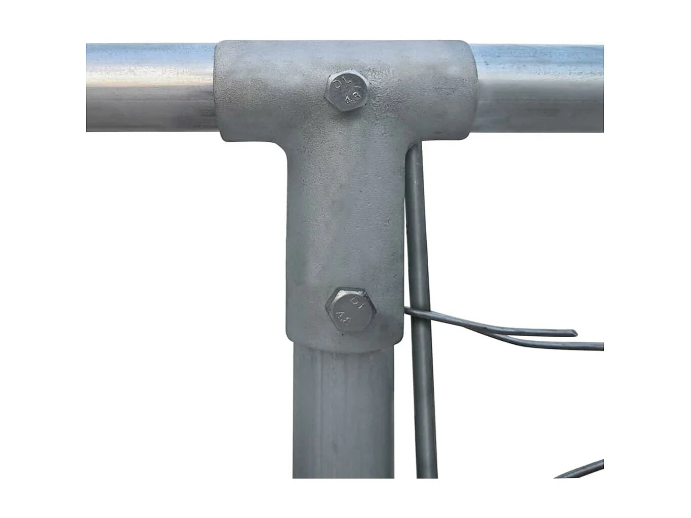 Cuccia da esterno gabbia recinto per animali box per cani da esterno in acciaio zincato 2 x 2 x 1 m 02_0000471