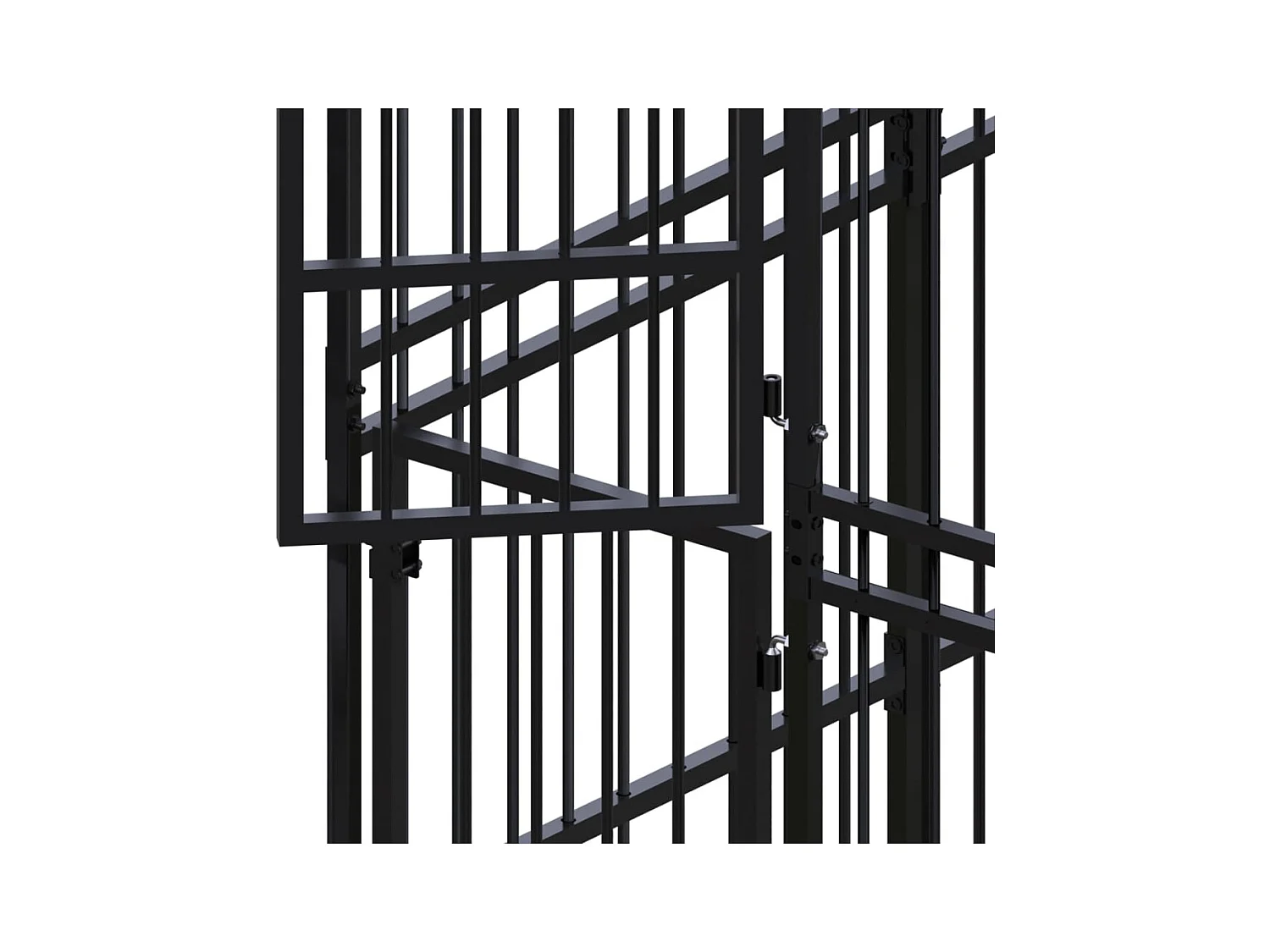 Gaiola para canil outdoor animal pac para cães aço 12,9 m² preto 02_0041786