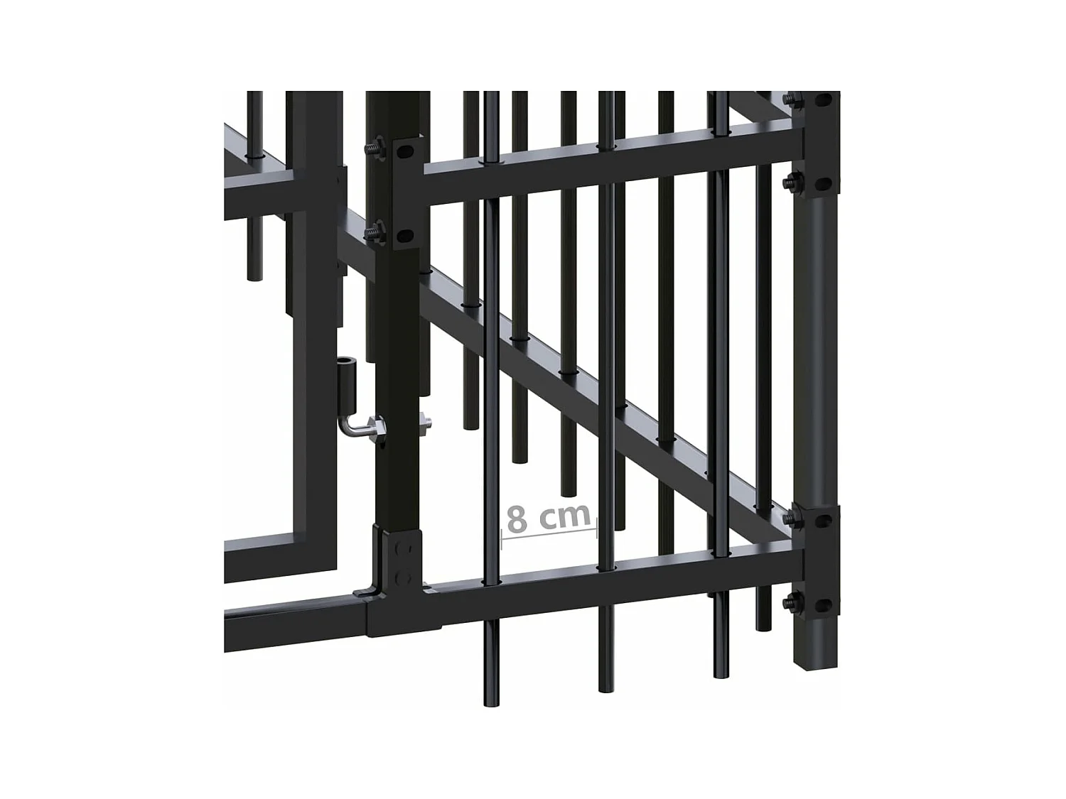 Gaiola para canil outdoor animal pac para cães aço 12,9 m² preto 02_0041786