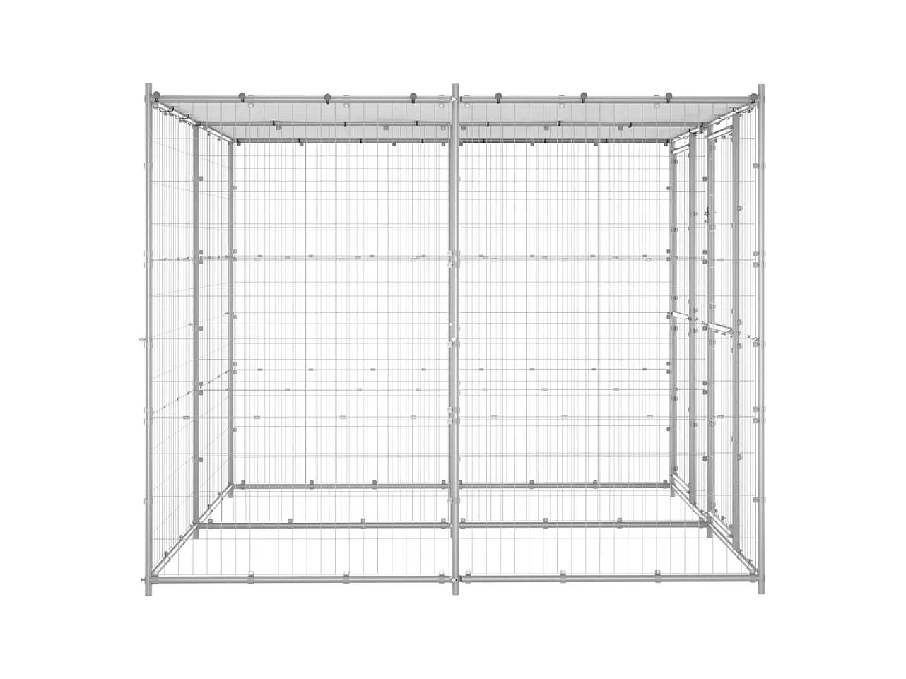 Chenil extérieur cage enclos 220 x 220 x 180 cm 02_0000444
