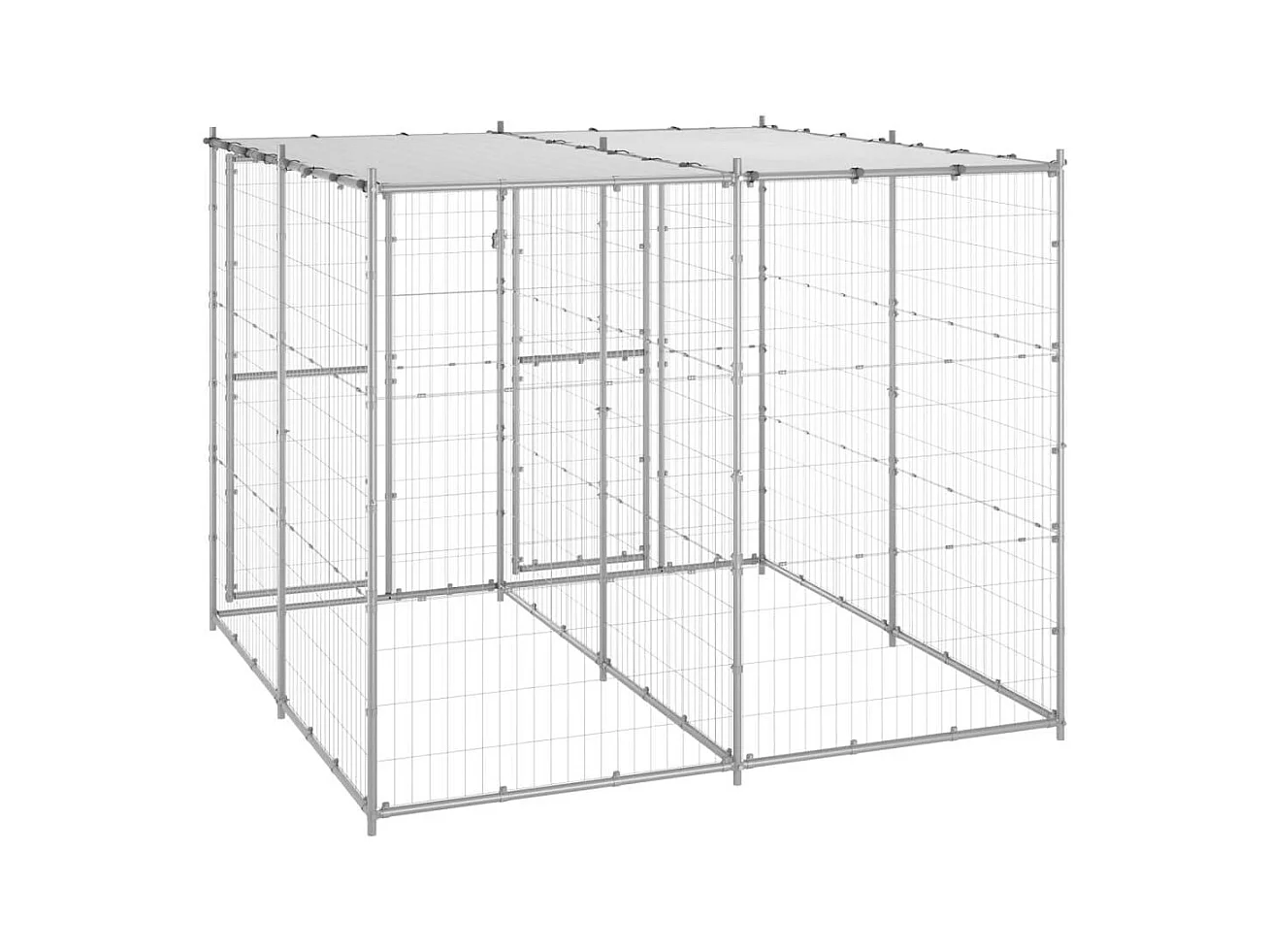 Chenil extérieur cage enclos 220 x 220 x 180 cm 02_0000444