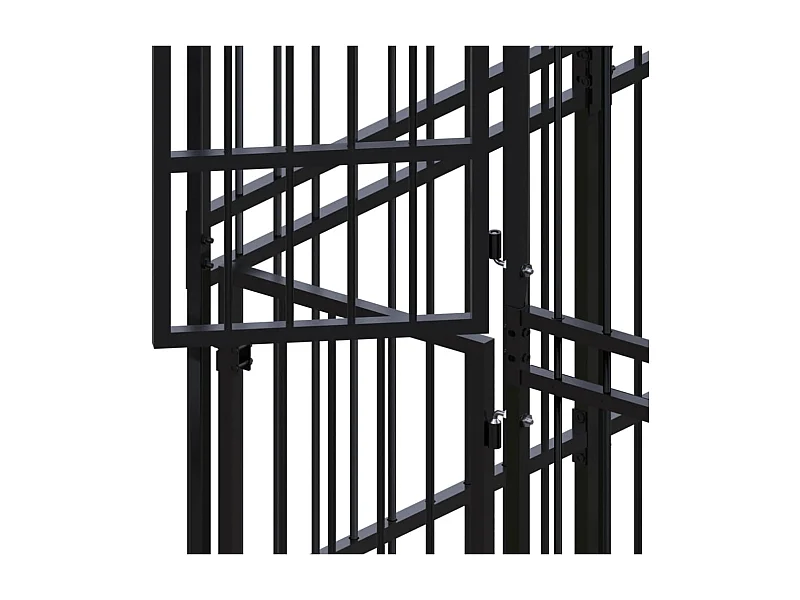 Gaiola para canil outdoor animal pac para cães aço 7,37 m² preto 02_0041875