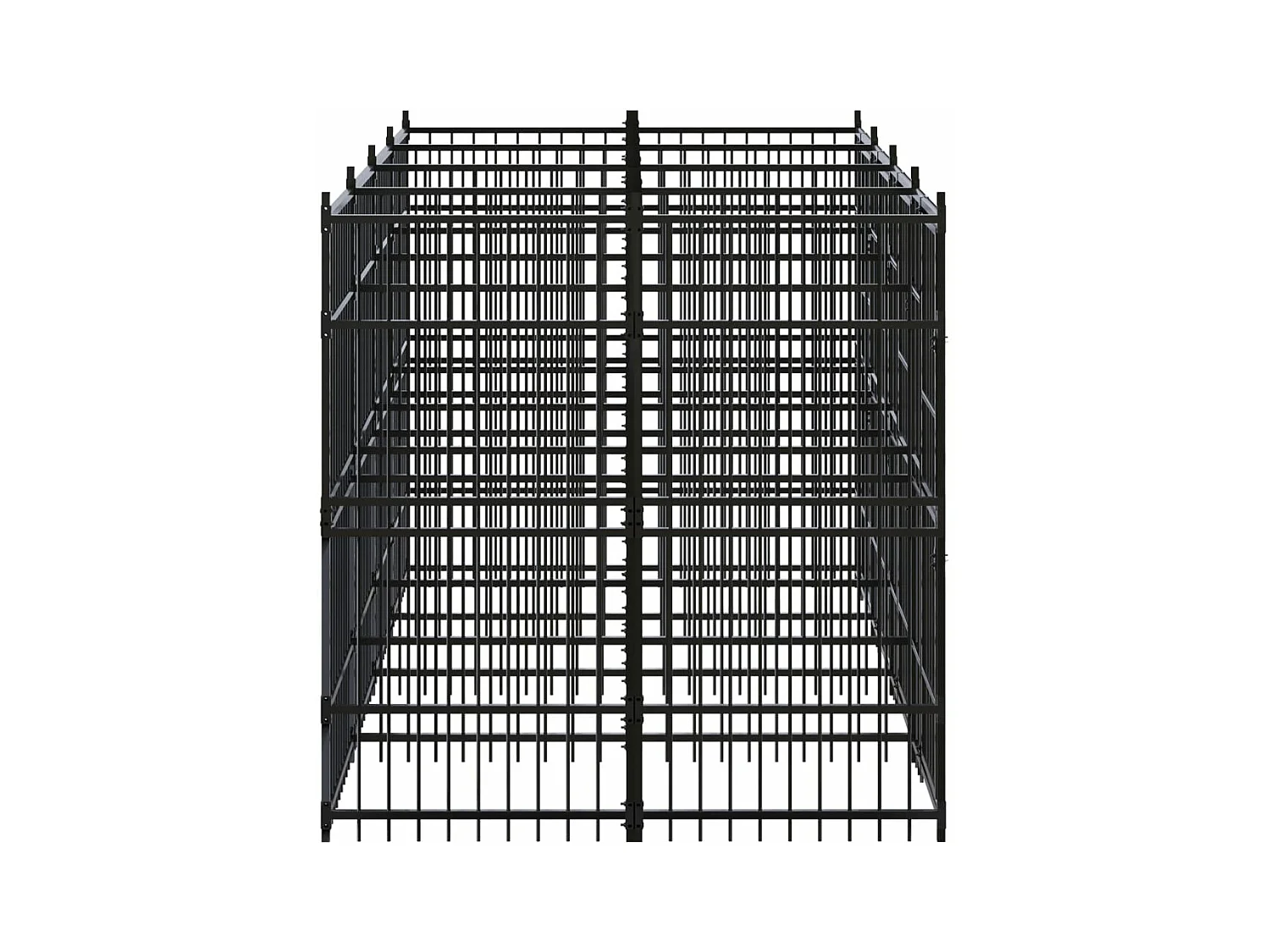 Gaiola para canil outdoor animal pac para cães aço 7,37 m² preto 02_0041875