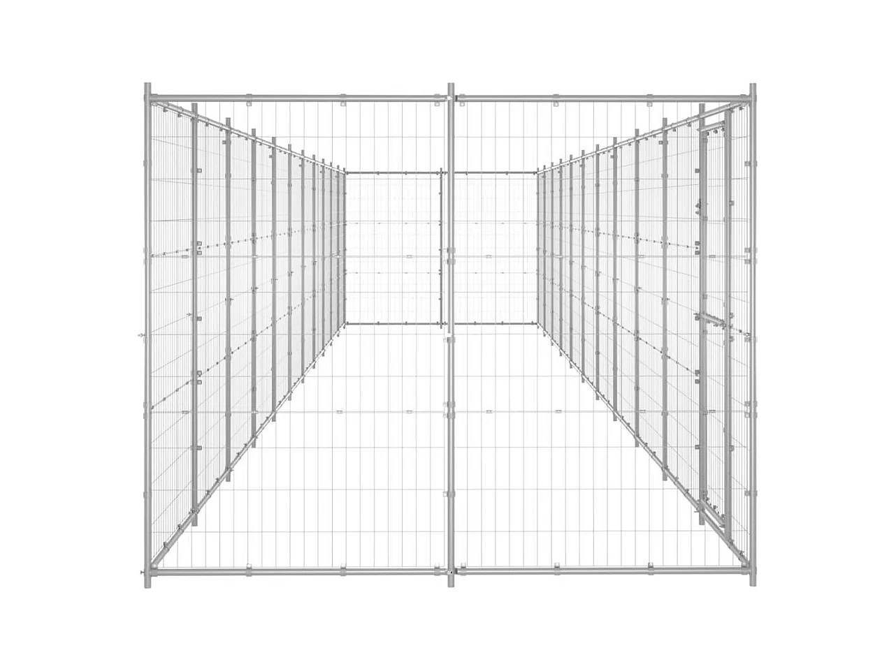 Chenil extérieur cage enclos 1210 x 220 x 180 cm 02_0000418