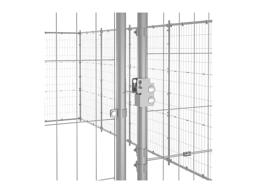 Chenil extérieur cage enclos 770 x 660 x 180 cm 02_0000424