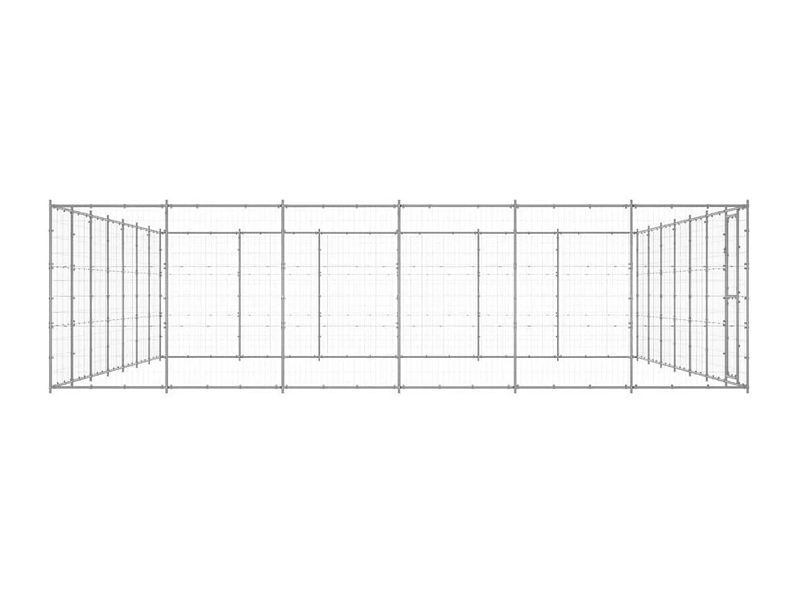 Chenil extérieur cage enclos 770 x 660 x 180 cm 02_0000424