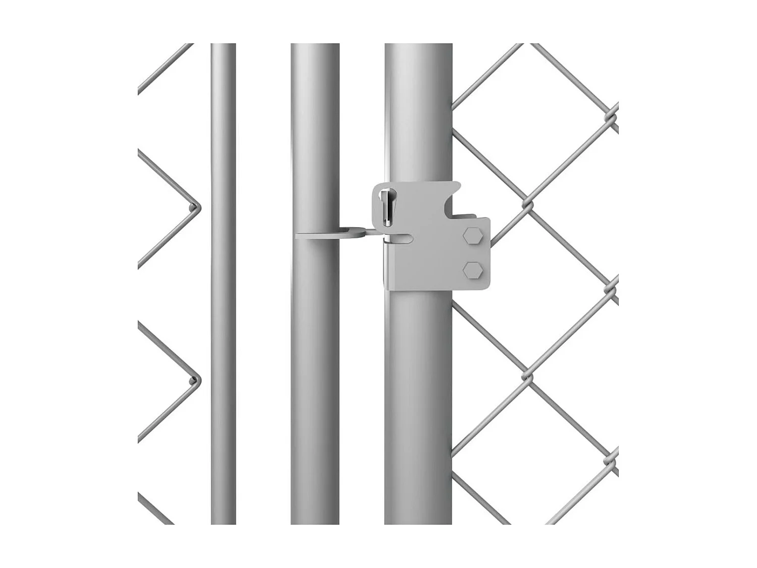 Jaula para perrera al aire libre, recinto para perros, parque para animales para exteriores, 8 x 4 x 2 m 02_0000466