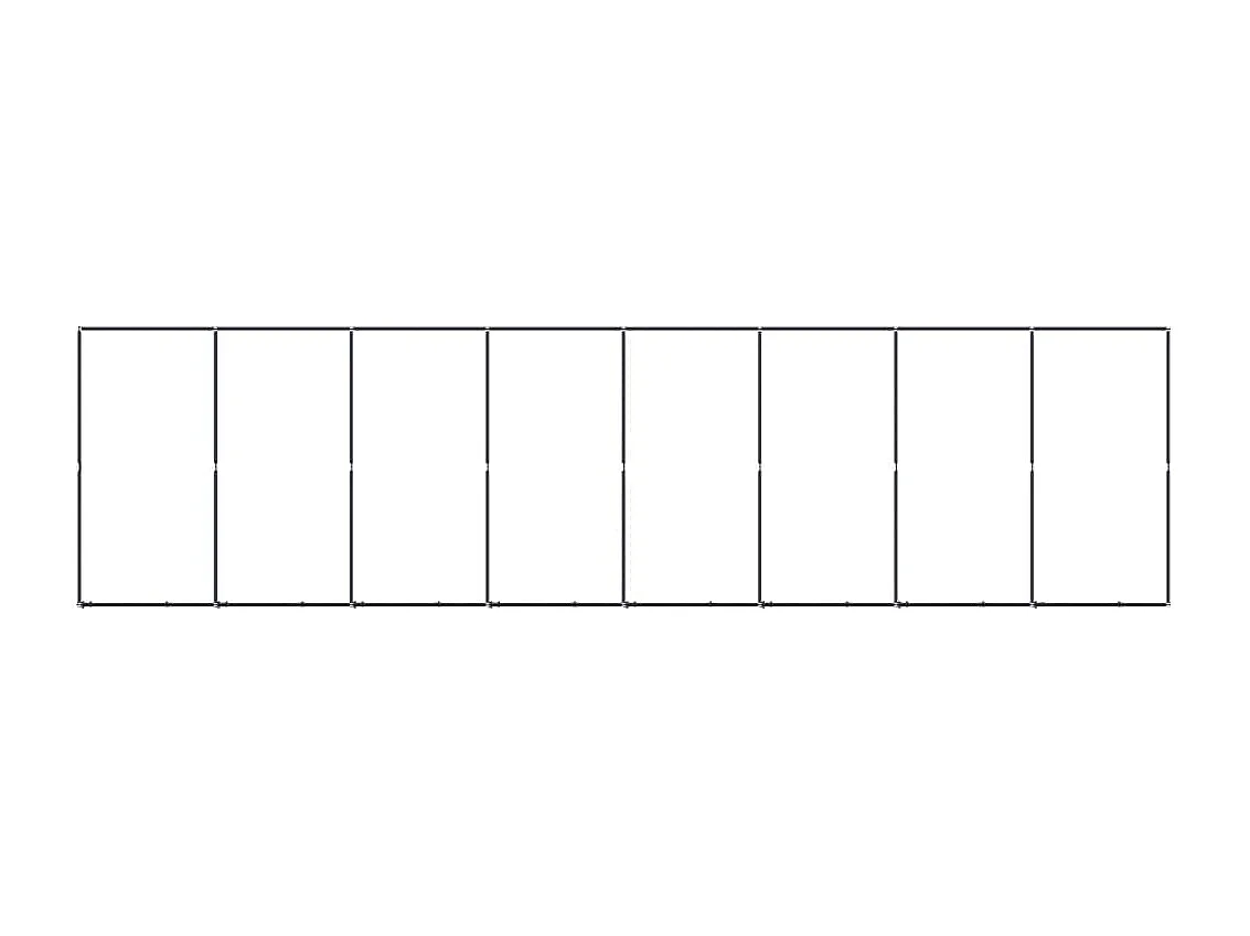 Cuccia gabbia per animali da esterno pac per cani in acciaio 14,75 m² nero 02_0041792