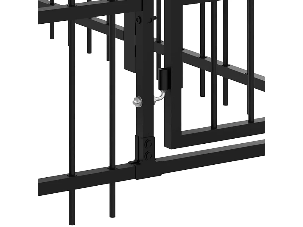 Chenil cage enclos pac noire 873 x 193.5 x 100 cm 02_0041802