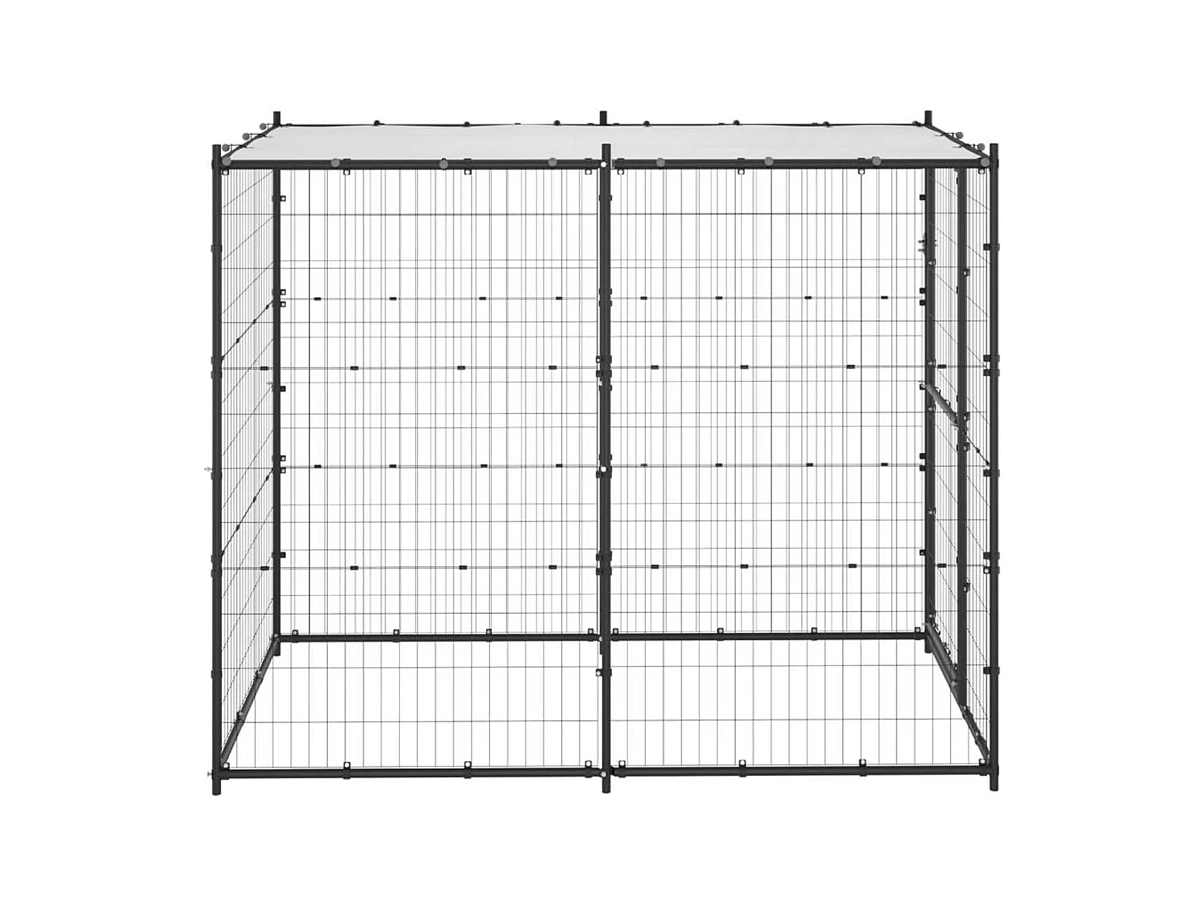 Chenil extérieur cage enclos 110 x 220 x 180 cm 02_0000377