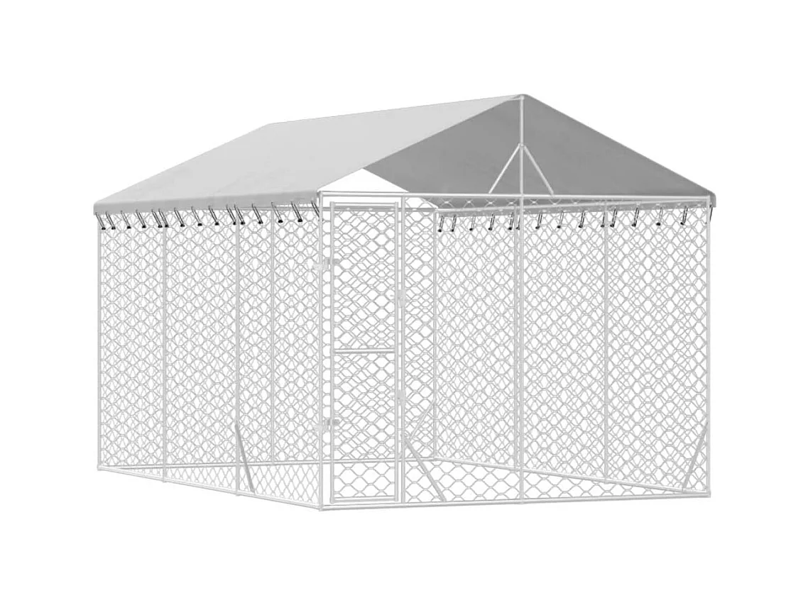 Chenil cage enclos pac argenté 3 x 4.5 x 45414 cm 02_0041900