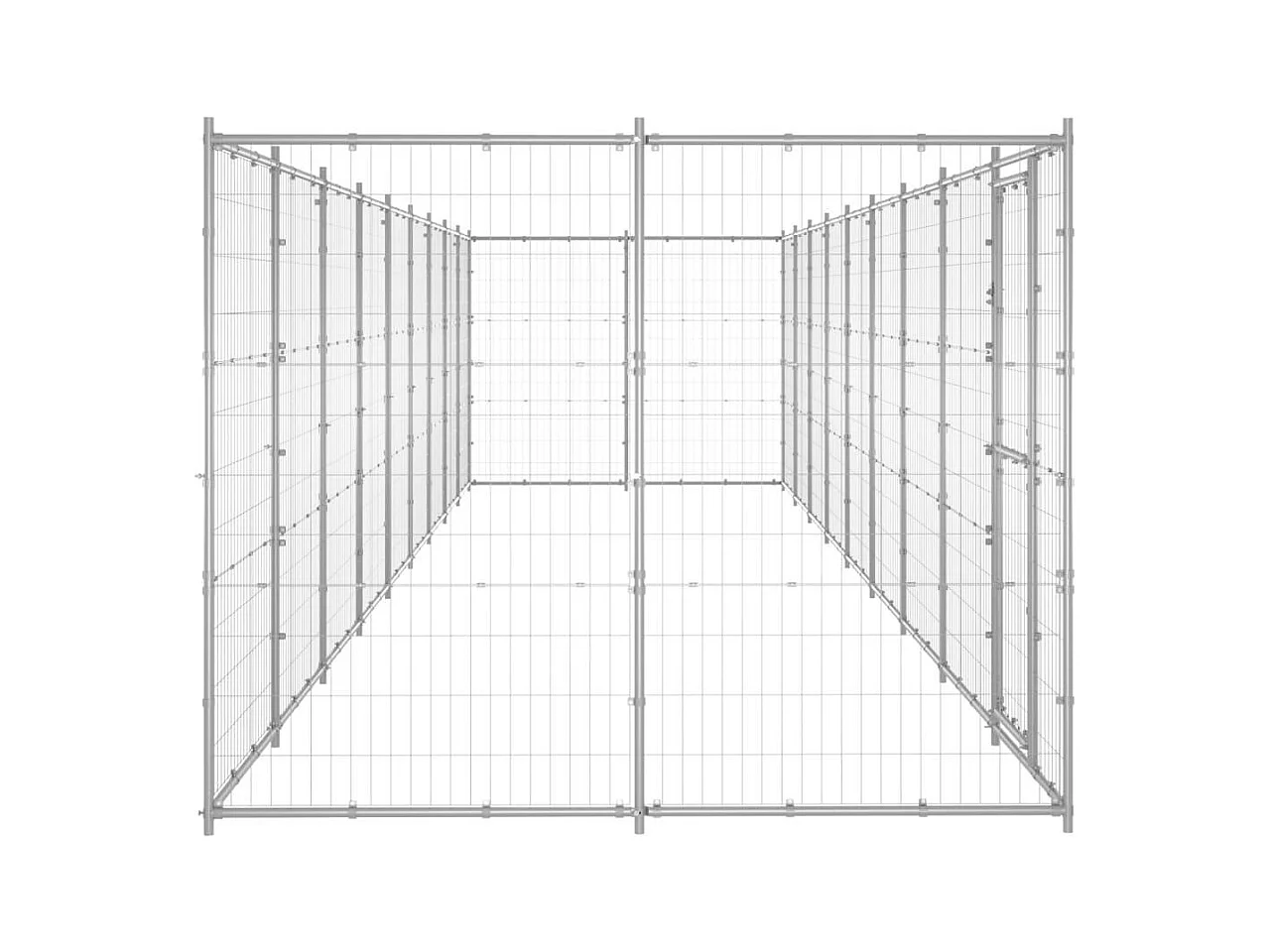 Chenil extérieur cage enclos 990 x 220 x 180 cm 02_0000413