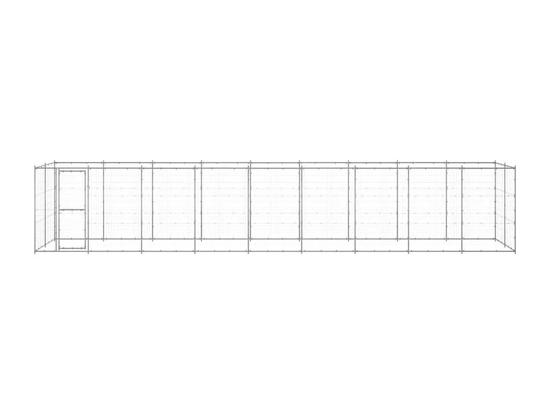 Chenil extérieur cage enclos 990 x 220 x 180 cm 02_0000413