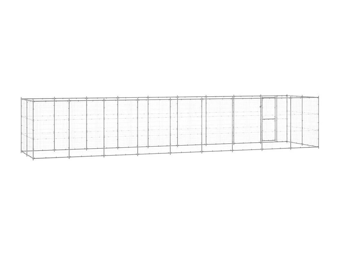 Chenil extérieur cage enclos 990 x 220 x 180 cm 02_0000413