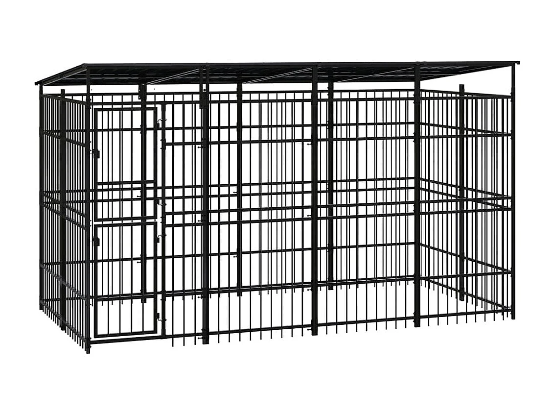 Chenil cage enclos pac noire 384 x 192 x 200 cm 02_0041766