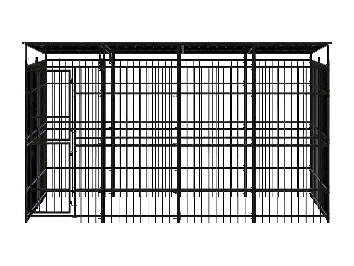 Chenil cage enclos pac noire 384 x 192 x 200 cm 02_0041766