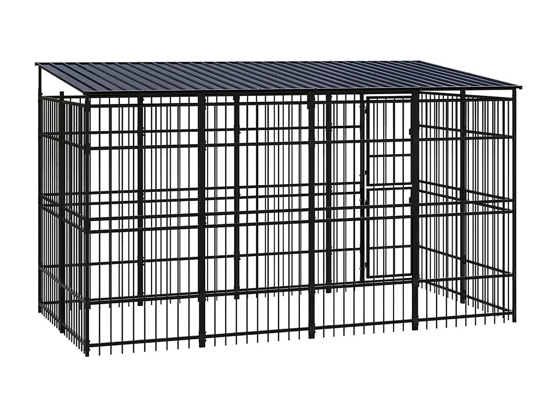 Chenil cage enclos pac noire 384 x 192 x 200 cm 02_0041766