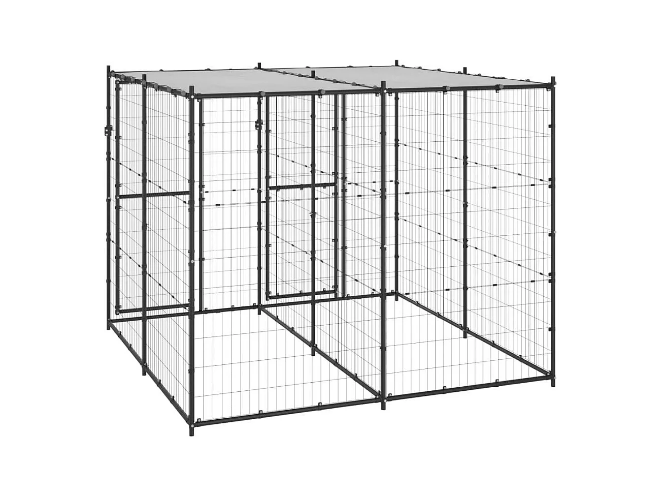 Chenil extérieur cage enclos 220 x 220 x 180 cm 02_0000401