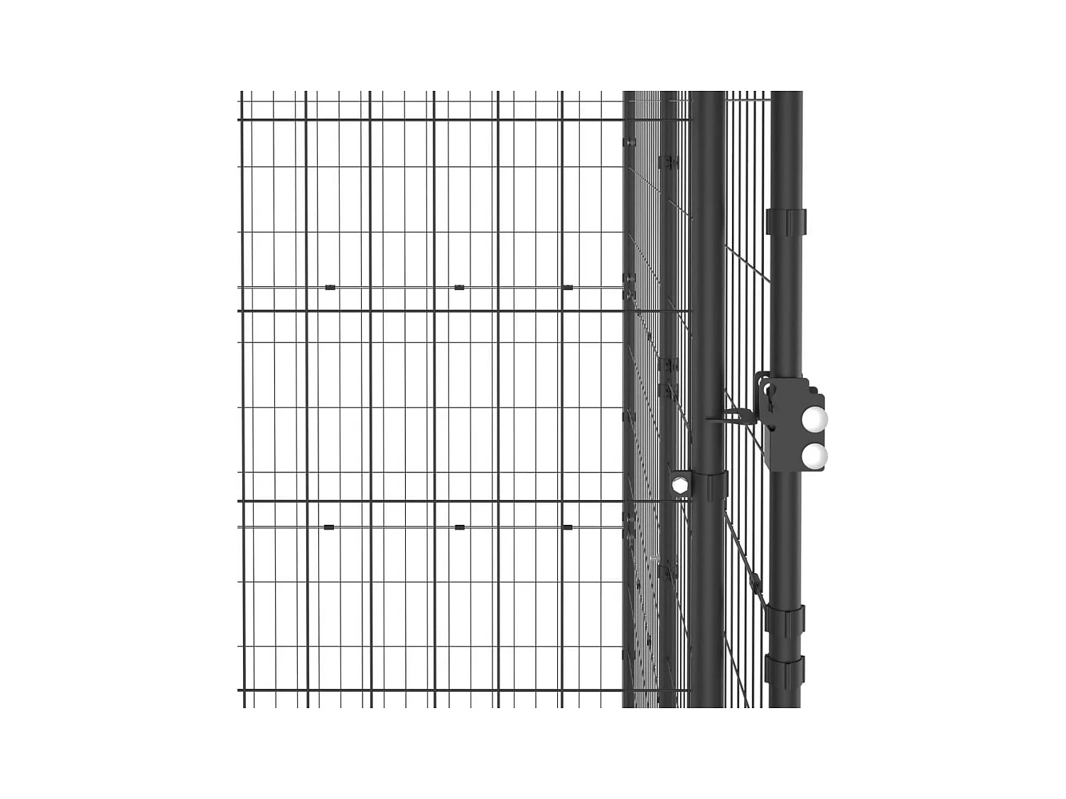 Chenil extérieur cage enclos 220 x 220 x 180 cm 02_0000401