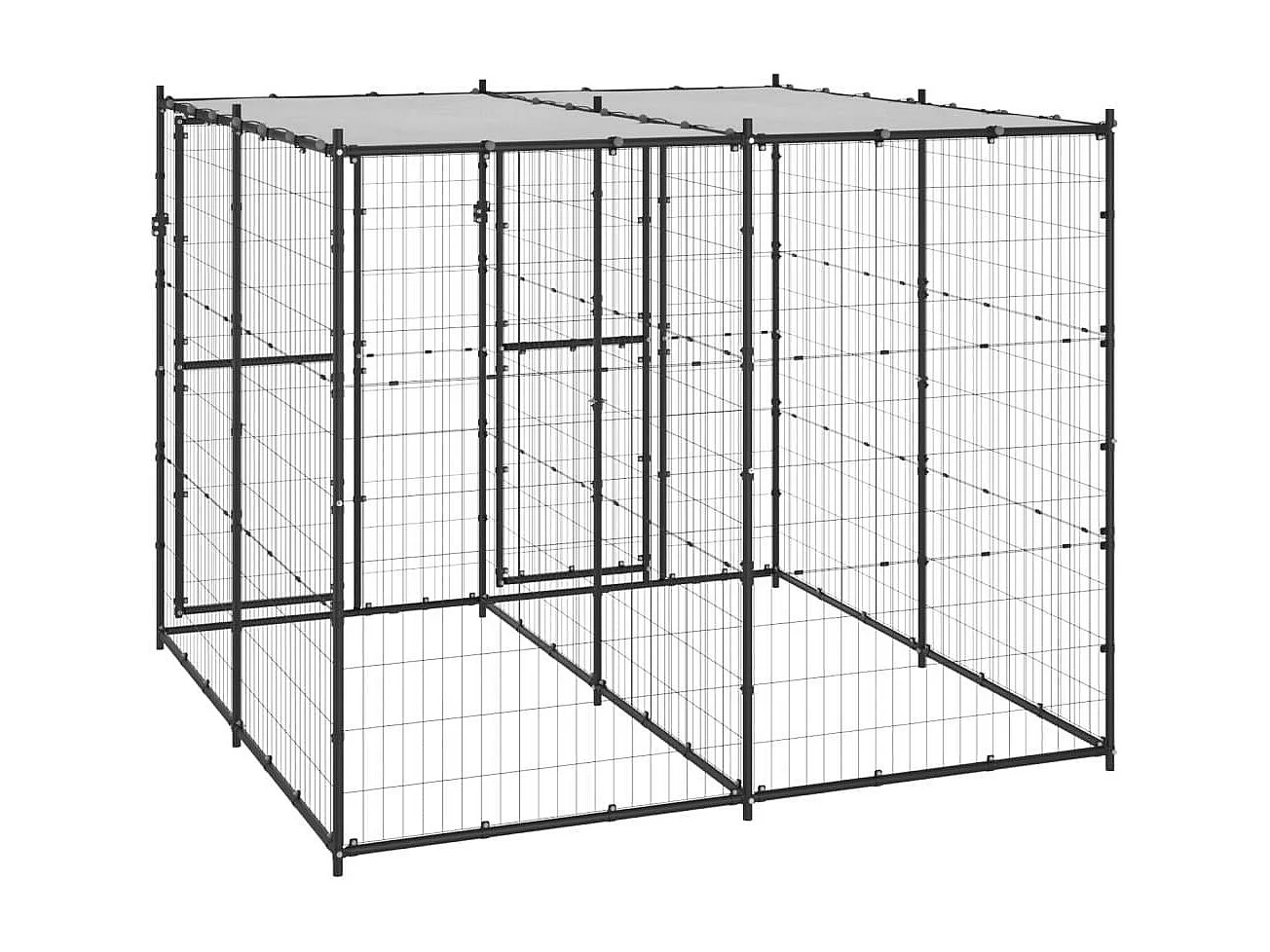 Chenil extérieur cage enclos 220 x 220 x 180 cm 02_0000401