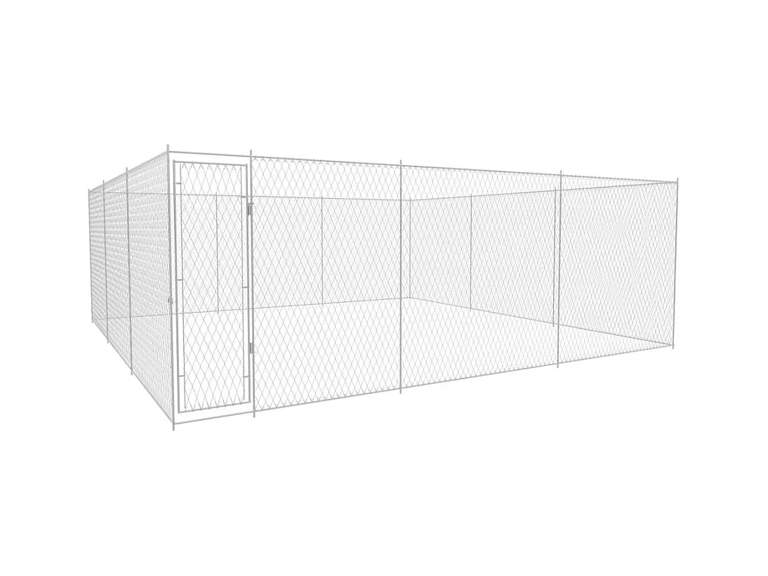 Chenil extérieur cage enclos 570 x 570 x 185 cm 02_0000474