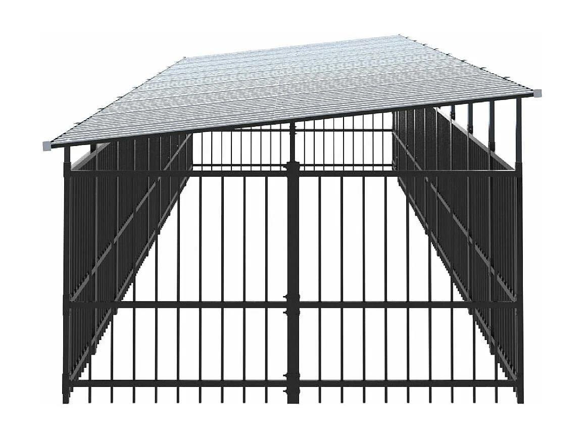 Chenil cage enclos pac noire 879 x 198 x 128 cm 02_0041750