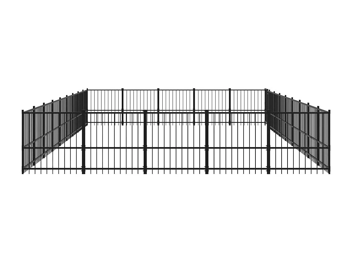 Chenil cage enclos pac noire 873 x 485 x 100 cm 02_0041848