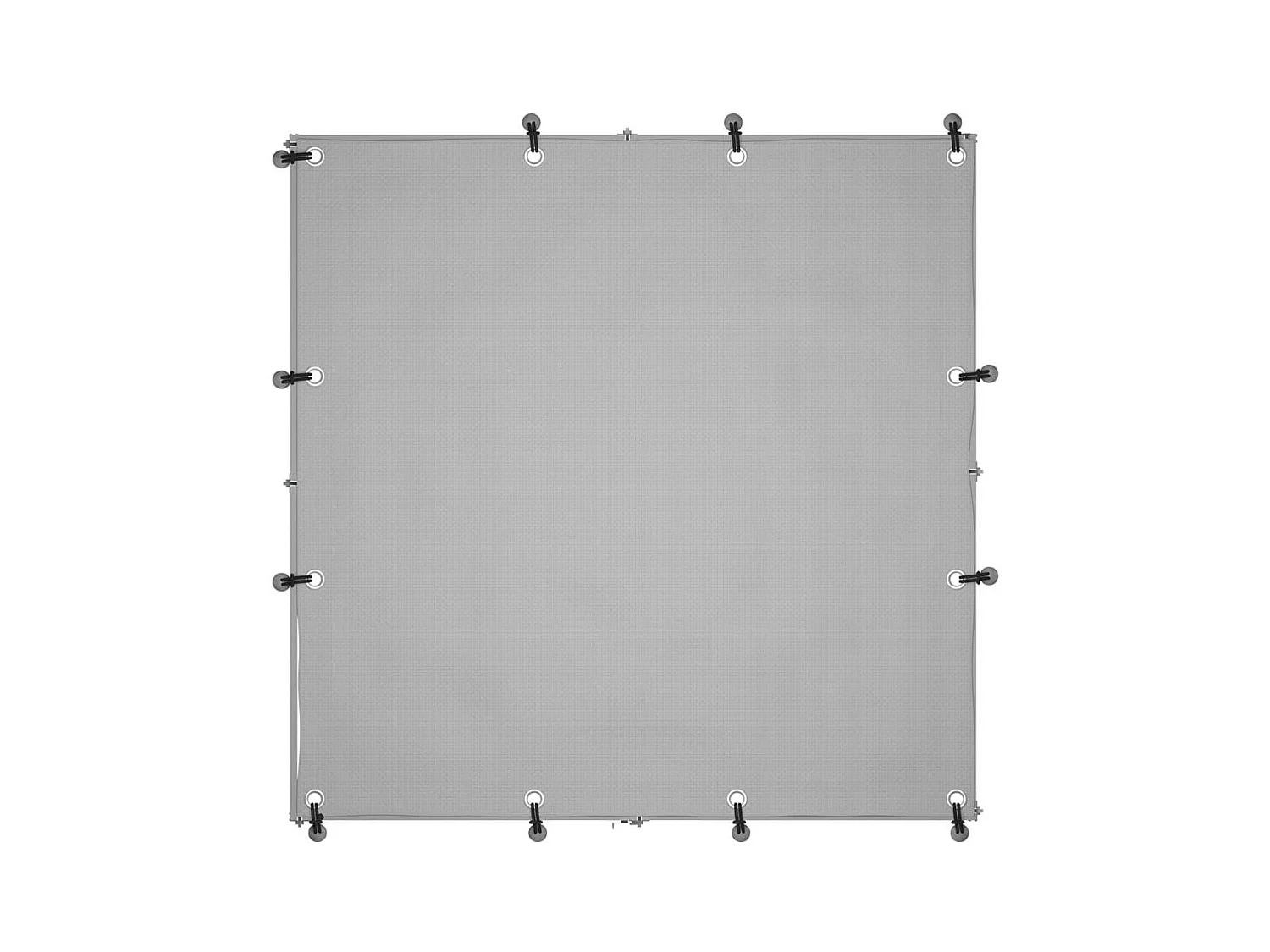 Chenil extérieur cage enclos argenté 110 x 110 x 110 cm 02_0000234