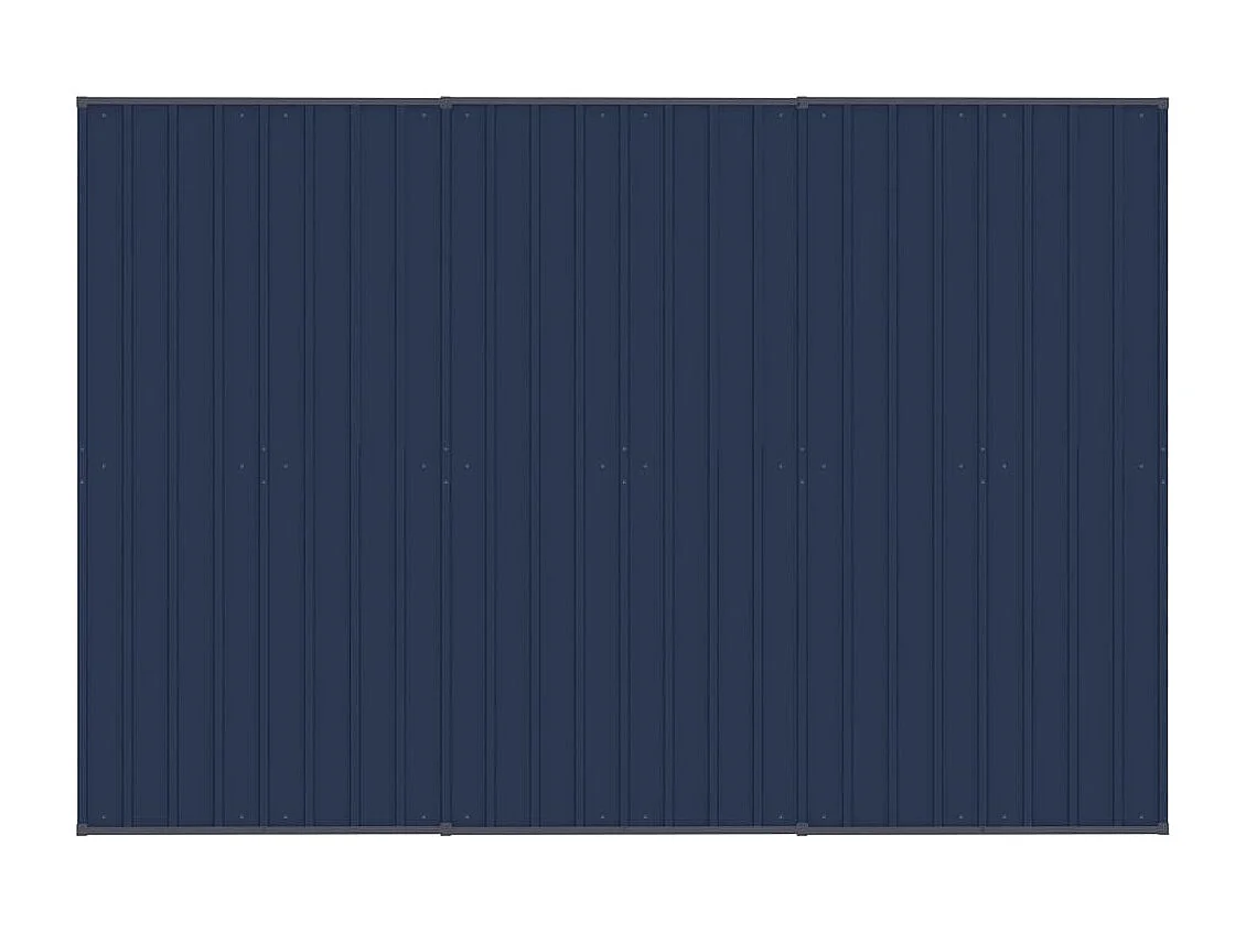 Cuccia gabbia per animali da esterno pac con tetto per cani in acciaio 5,53 m² nero 02_0041761