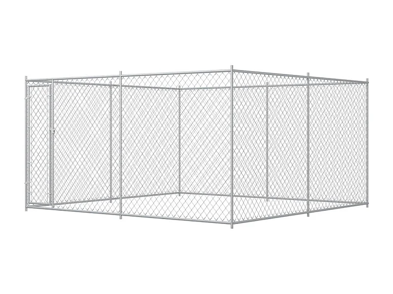 Gabbia per cuccia da esterno Box per cani da esterno per cani 383 x 383 x 185 cm 02_0000462