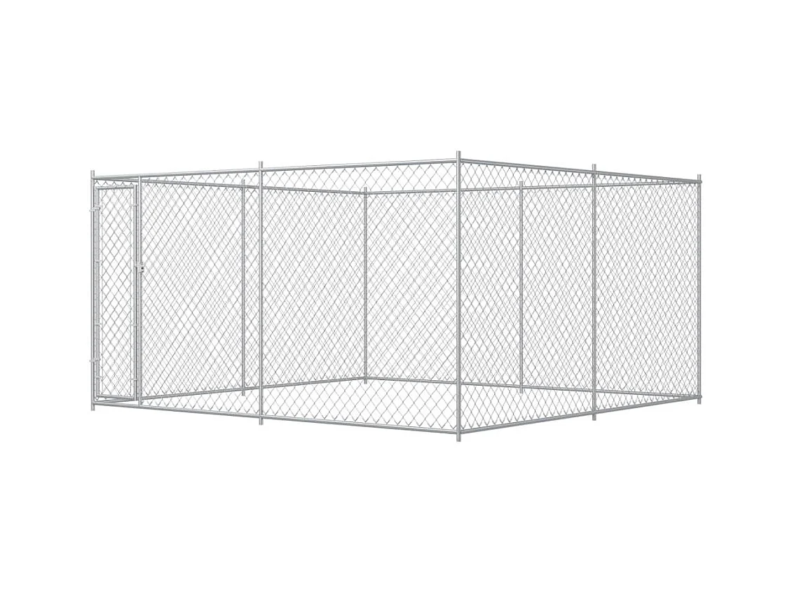 Gabbia per cuccia da esterno Box per cani da esterno per cani 383 x 383 x 185 cm 02_0000462