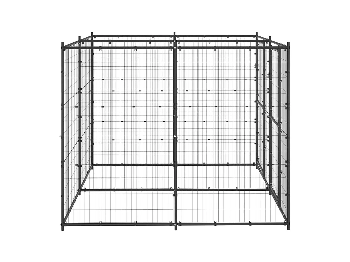 Chenil extérieur cage enclos 220 x 220 x 180 cm 02_0000372