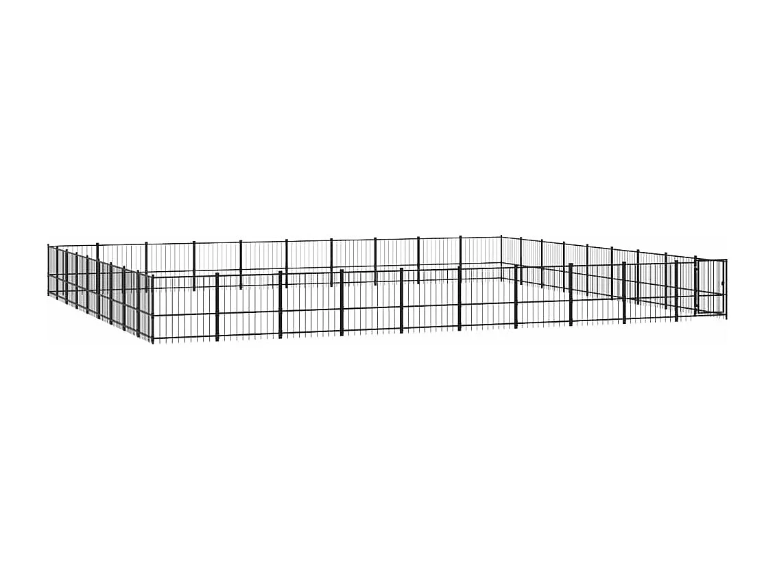 Chenil cage enclos pac noire 970 x 873 x 100 cm 02_0041886