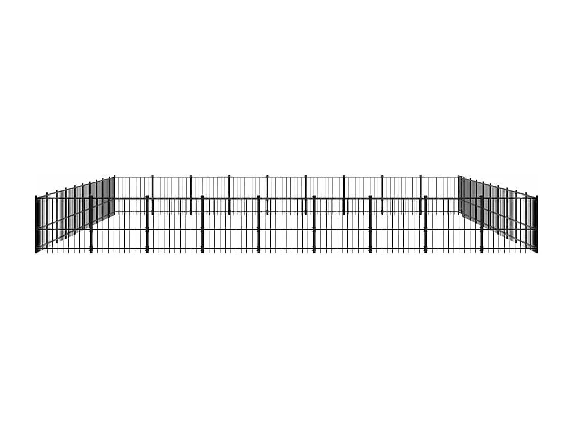 Chenil cage enclos pac noire 970 x 873 x 100 cm 02_0041886