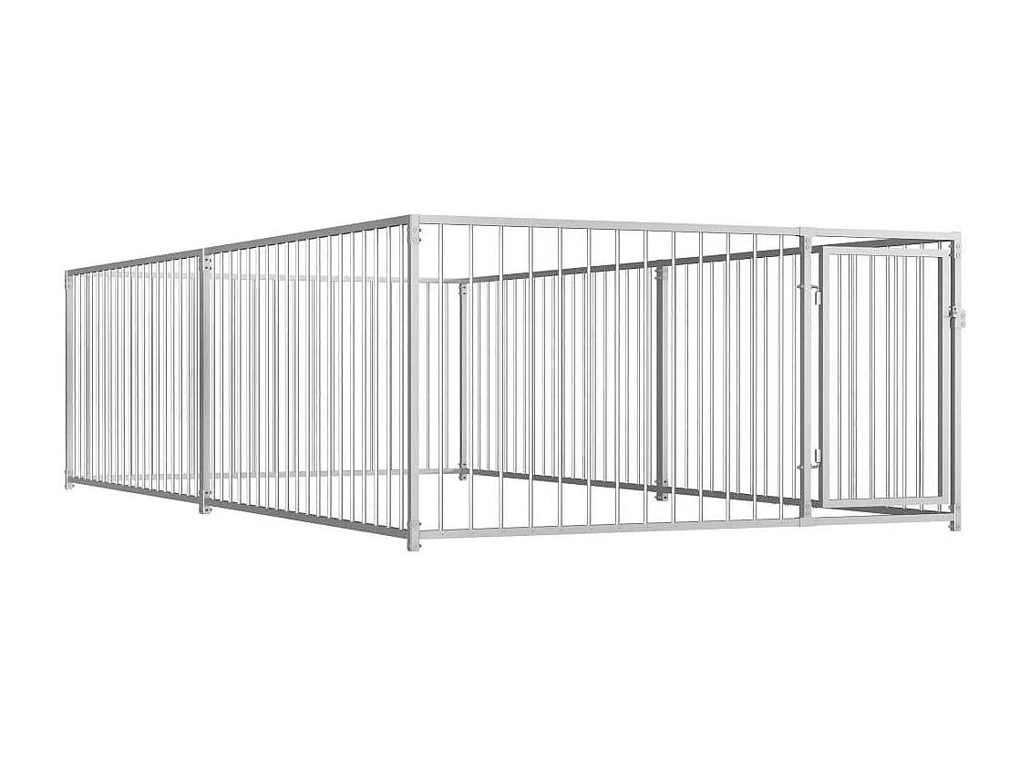 Gaiola para canil ao ar livre cercadinho para animais ao ar livre para cães 100 cm 02_0000345