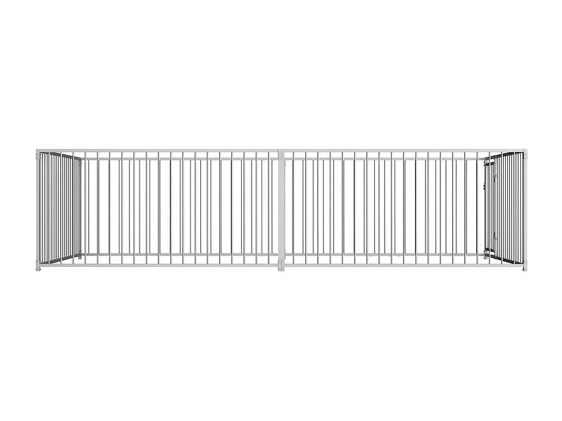 Gaiola para canil ao ar livre cercadinho para animais ao ar livre para cães 100 cm 02_0000345