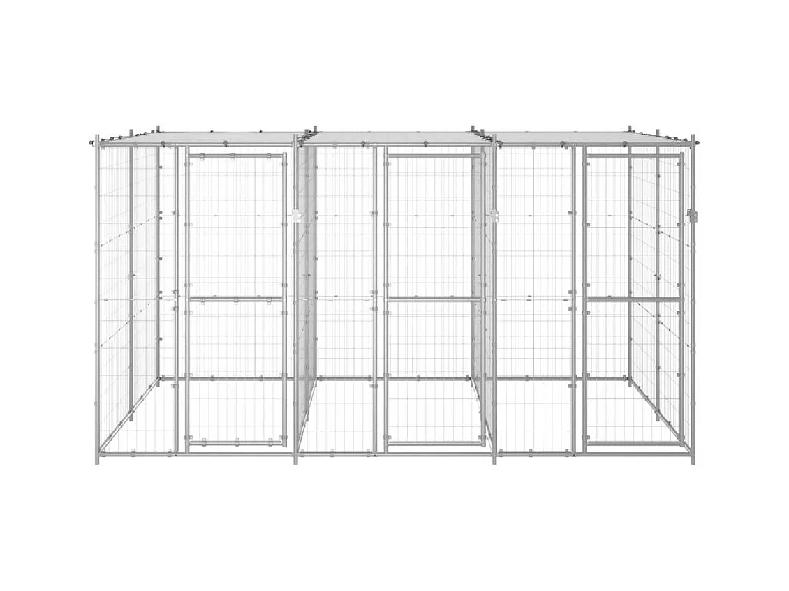 Chenil extérieur cage enclos 330 x 220 x 180 cm 02_0000445