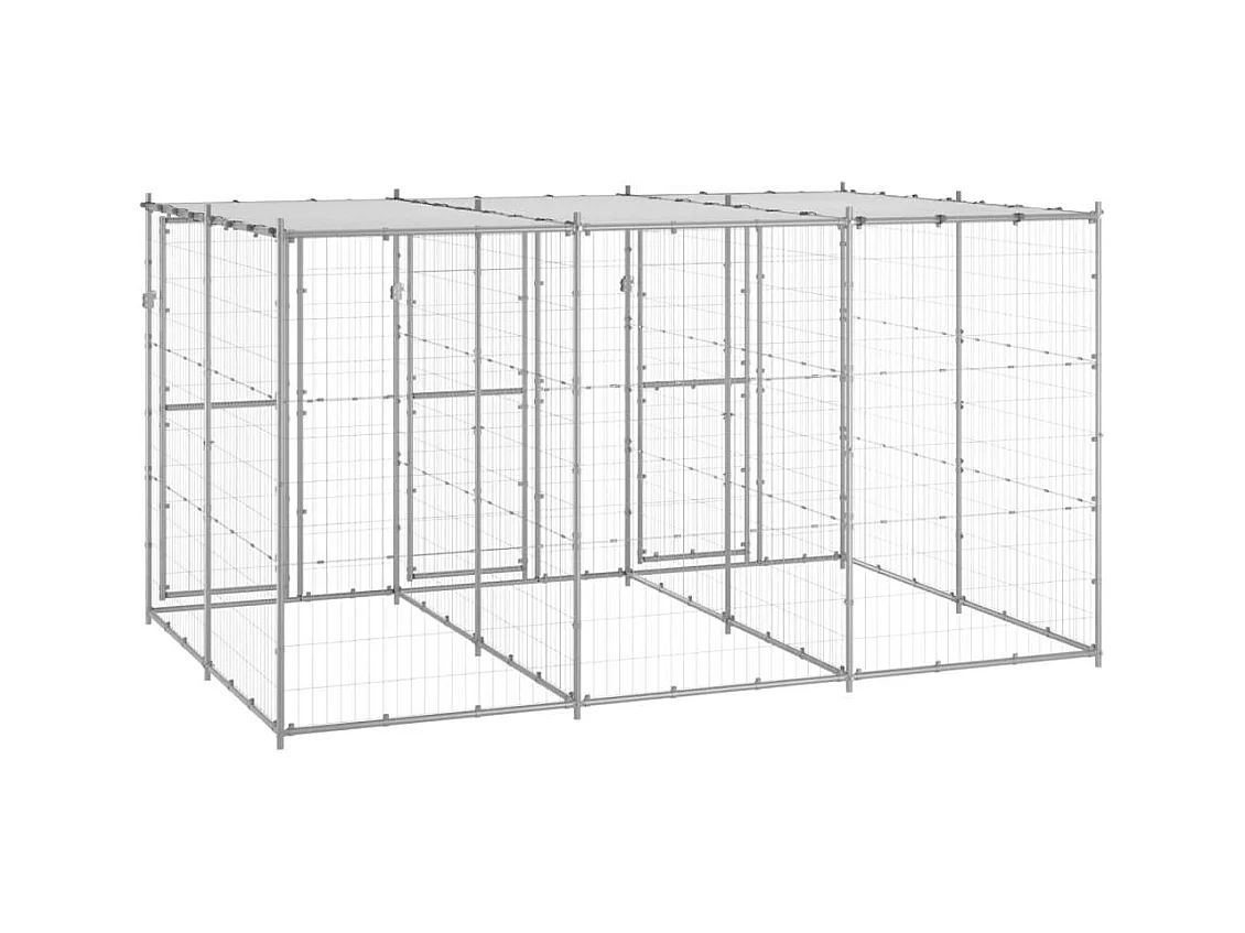 Chenil extérieur cage enclos 330 x 220 x 180 cm 02_0000445