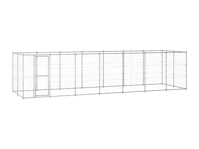 Chenil extérieur cage enclos 770 x 220 x 180 cm 02_0000410