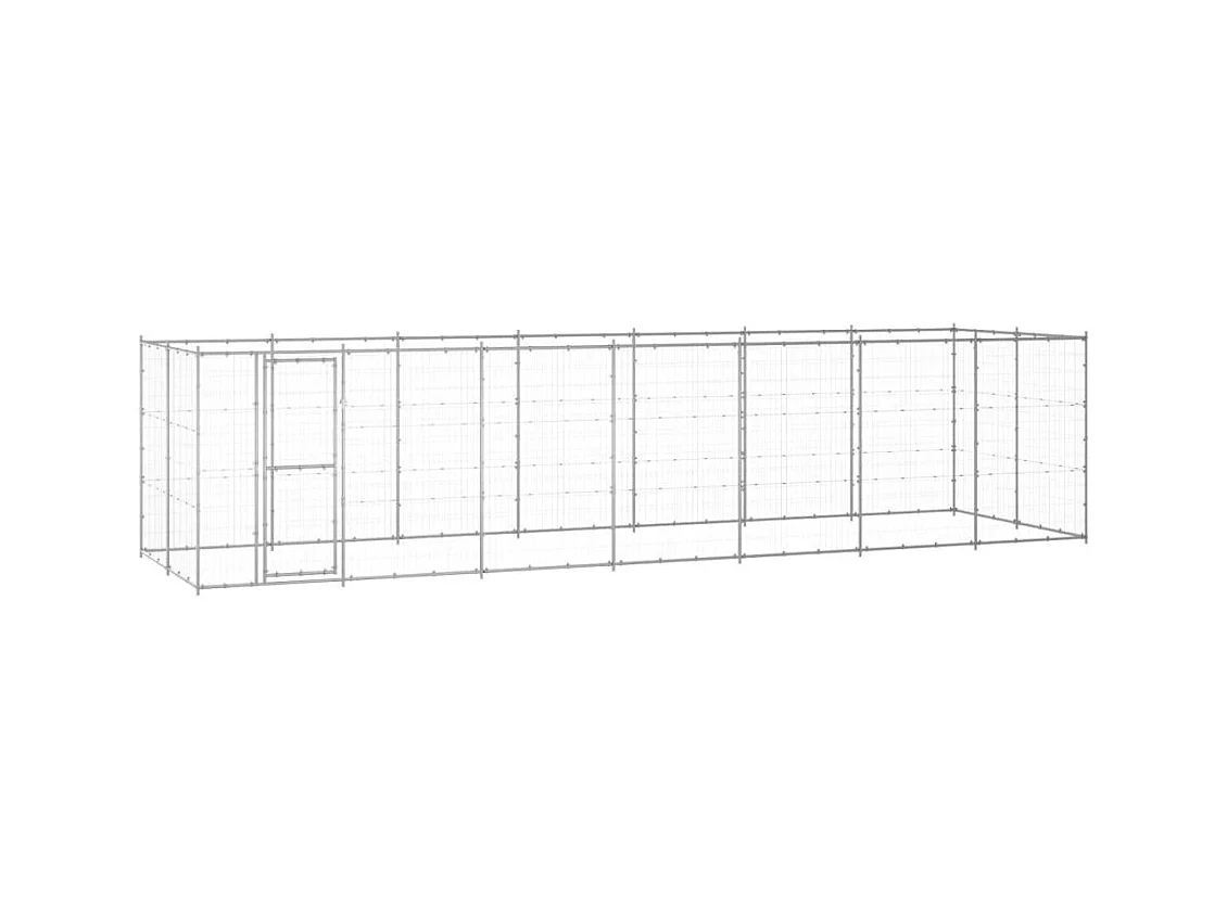 Chenil extérieur cage enclos 770 x 220 x 180 cm 02_0000410