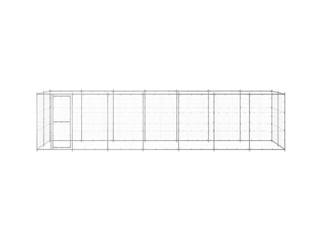 Chenil extérieur cage enclos 770 x 220 x 180 cm 02_0000410