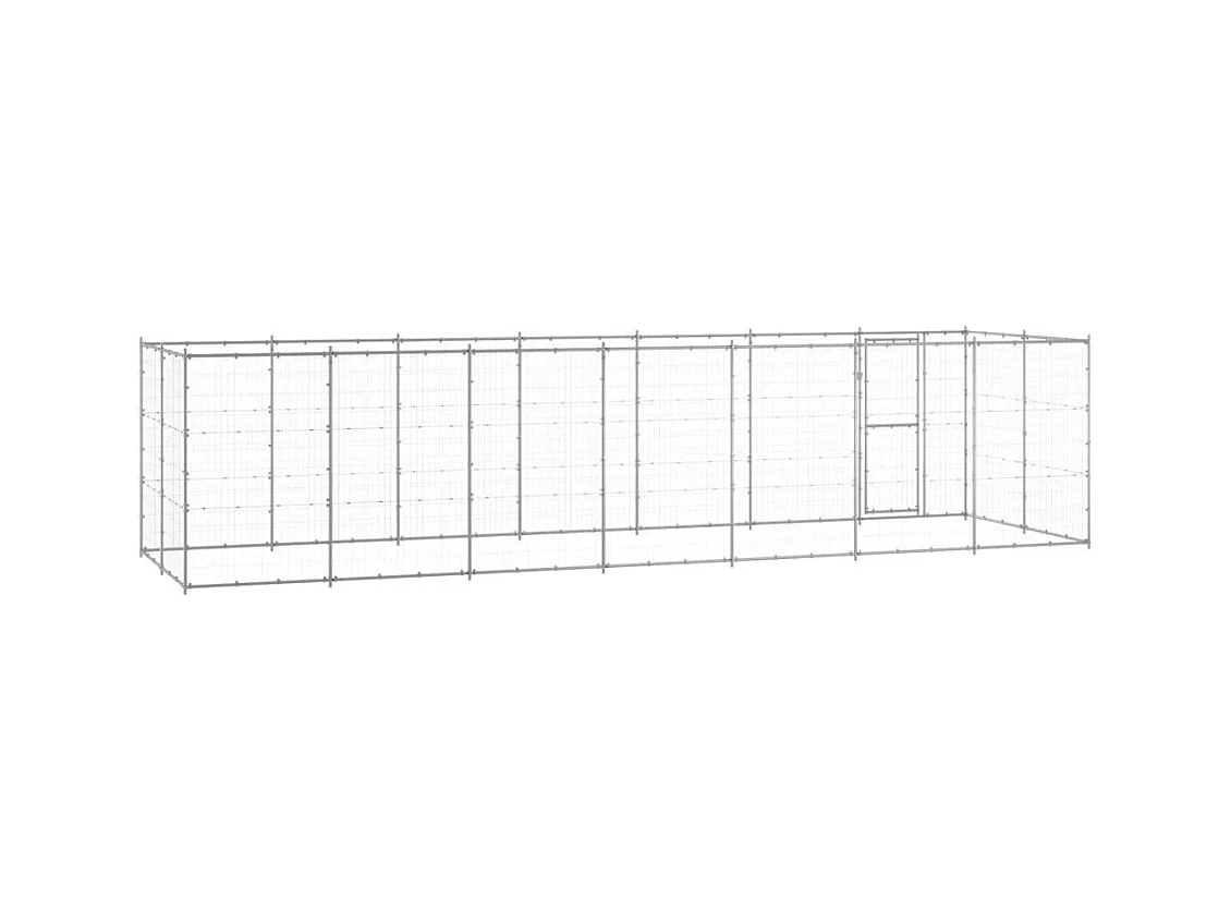 Chenil extérieur cage enclos 770 x 220 x 180 cm 02_0000410